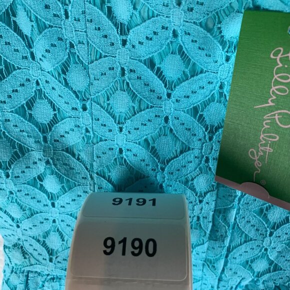Lilly Pulitzer Women's Shorely Blue‎ 3/4 Sleeve Lace Lori Dress Size 6 NWT 9190 - Picture 12 of 12